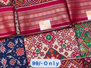 Wrap Yourself in Elegance – Exquisite Patola Print Silk Saree for Timeless Sophistication