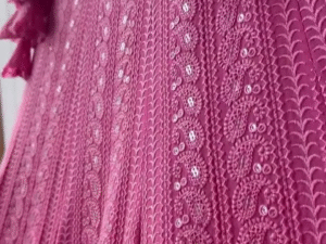 🌸 Beautiful Light Pink Sequin & Thread Embroidery Lehenga Choli – A Romantic Wedding Function Look 🌸