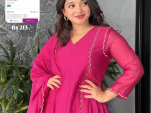 Everyday Elegance: Rayon Embroidered Frock Top & Short Kurti – Just ₹213/-