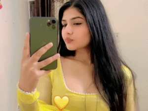 New Lemon Yellow Plain Designer Organza Kurti Set