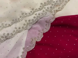 Launching An Amazing Design In Pure Chinnon Saree