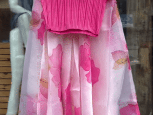 Timeless Grace: Organza Skirt with Elegant Top 🤍💖