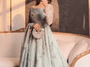 👑 “Royal Pastel Green Anarkali 👑 | Dholki & Wedding Ready”
