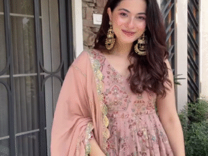 🌸 Blush Pink Embroidered Anarkali with Dupatta – Pure Grace & Elegance 🌸