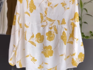 🌼 Chic Yellow Blossom Top & Denim Duo 🌼