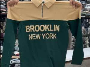 BROOKLIN New York Premium Co-Ord Set (Zip Collar Sweatshirt + Track Pant) – Trendy Streetwear Look