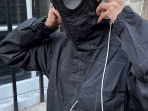 Winter Techwear Full Face Jacket – Ninja Hood Windbreaker with Goggles (Street Style Premium Outerwear) 🥷🕶️❄️