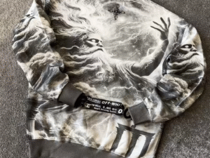 Premium 3D Thunder God Printed Sweatshirt – Grey Storm Graphic Crewneck (Winter Streetwear Edition) ⚡👕🔥