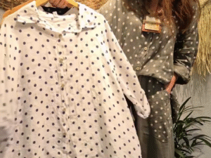 🤍 Classic Polka Dot Linen Co-Ord Set – Relaxed Shirt & Wide-Leg Pants | XXS–XXL | Multiple Colors & Prints ✨