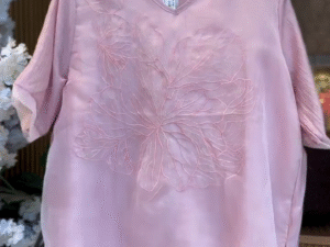 🌸 Blush Petal Embroidered Co-Ord Set – Elegant Floral Top & Wide-Leg Pants | XXS–XXL | Multiple Colors ✨