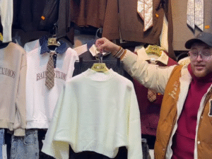 🤍 Cozy & Chic: White Cropped Turtleneck Sweater with Skirt Set