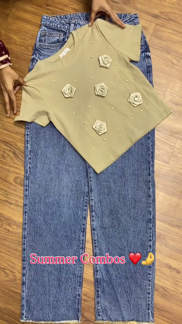 Trendy Pink Top & Denim Combo – Perfect Summer Look - Image 7