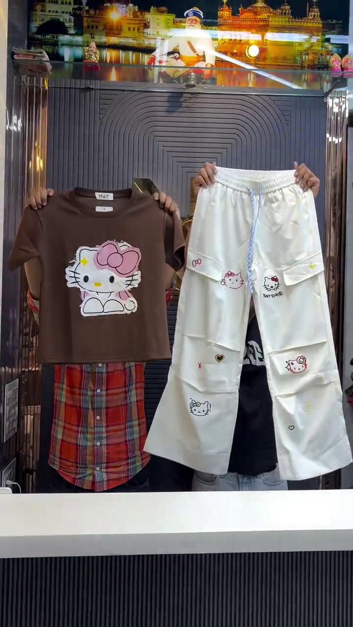 Hello Kitty Co-ord Set – Cute & Stylish Combo - Image 3