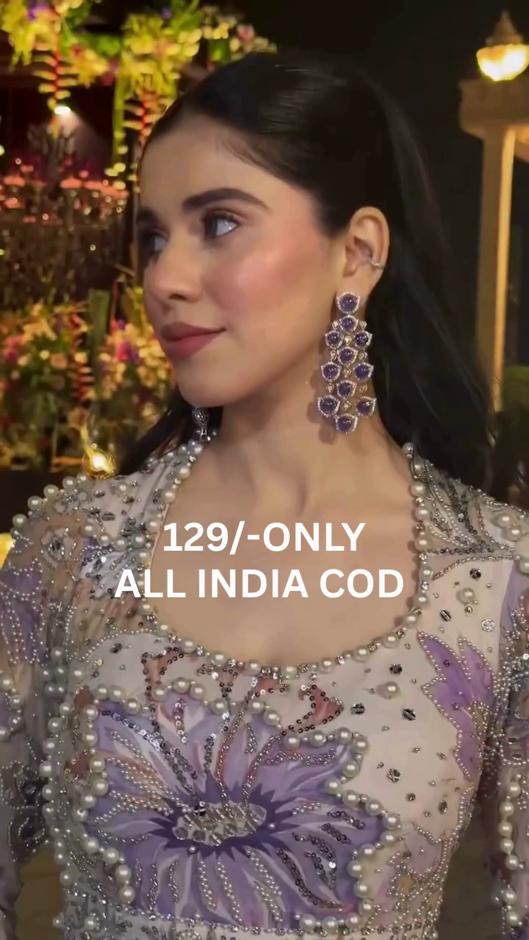 Luxury Pearl Embellished Party Gown - Image 2