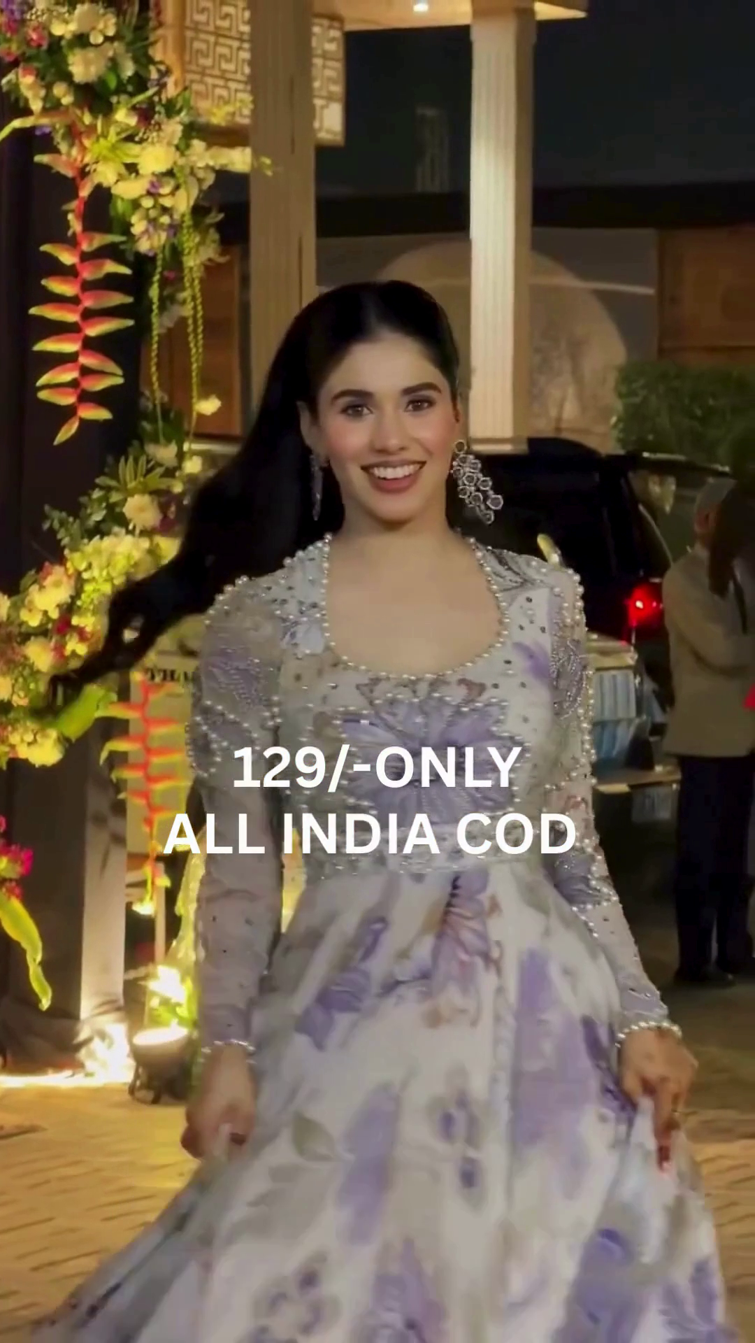 Luxury Pearl Embellished Party Gown - Image 5
