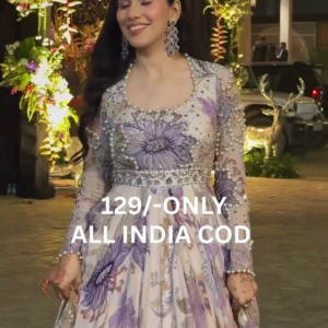 Luxury Pearl Embellished Party Gown