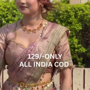 Soft Pink Traditional Silk Saree