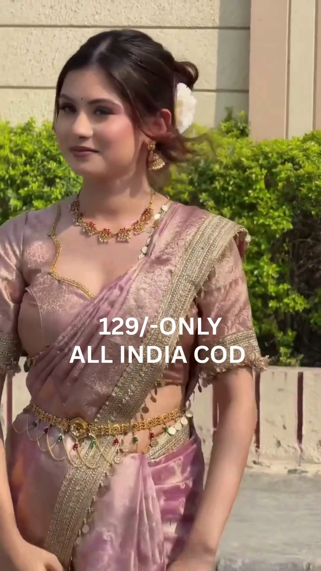 Soft Pink Traditional Silk Saree